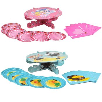 Set de Tort Prințese și Pirați, 13 Piese (4 buc.)