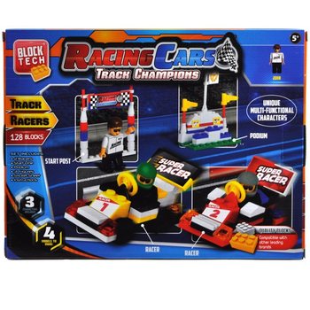 Set Mare de Cărămizi Mașini de Curse - 128 Piese