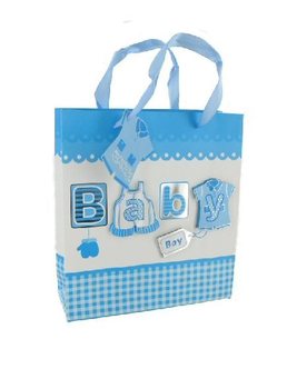 Pungă de cadou pentru nou-născut - Albastru Baby (12 buc.)