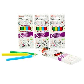 6 creioane colorate mici (48 buc)