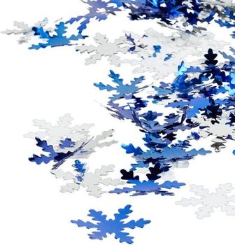 Tun de confetti - Fulg de nea - 40 cm - Tun petrecere (10 buc.)