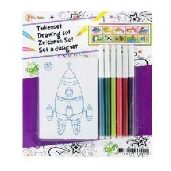 Set de desen cu 6 carioci (5 buc.)