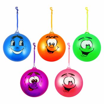Minge Bungee cu Smiley Face și Șnur Ø 23 cm (24 buc.)