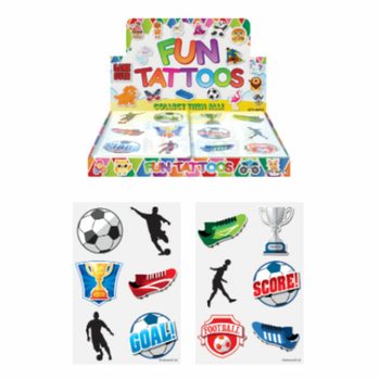 Tatuaje Temporare Fun - Model: Fotbal în Display (96 buc.)