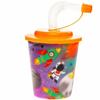 PAHAR PENTRU BĂUTURI / ÎNGHEȚATĂ CU PAI - SPACE (12 buc.)
