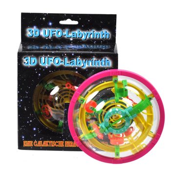 ***GADGET*** JOC LABIRINT UFO 3D MARE (3 buc.)