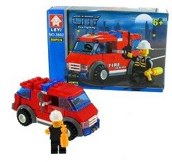 BLOCURI DE CONSTRUCȚIE POMPIERI BRICKS (6 buc.)