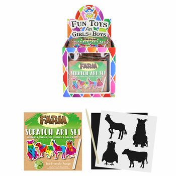 ECO FRIENDLY - HÂRTIE RĂZUIBILĂ CULORI MAGICE - ANIMALE DE LA FERMĂ ÎN DISPLAY (108 buc.)