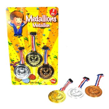 Set de 3 medalii pe carton (12 buc.)