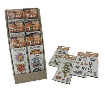 STICKERE TATUAJ ÎN DISPLAY (72 buc.)
