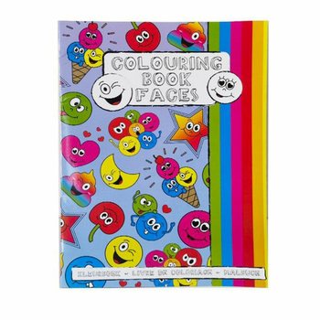 Carte de Colorat A4 Smiley cu Autocolante (12 Bucăți)