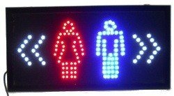 Panou Publicitar LED - TOALETĂ / WC