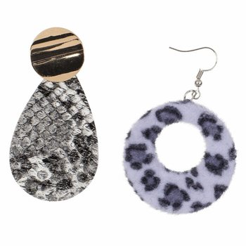 **MEGA IEFTIN** EXPOZITOR ROTATIV COMPLET CU BIJUTERII ȘI ACCESORII ANIMAL PRINT (180 buc.)