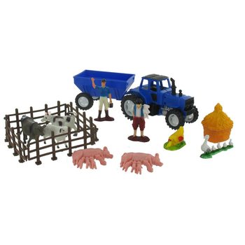 Set Complet de Joacă Fermă și Decor Tort (12 Seturi)