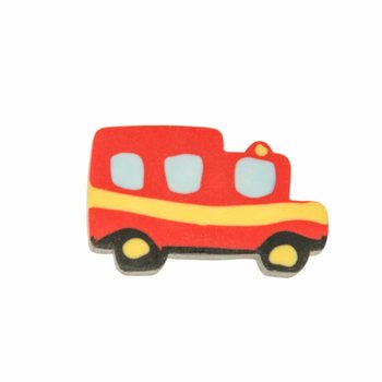 GUMĂ DE ȘTERS MAȘINĂ DE POMPIERI &Icirc;N RECIPIENT (100 buc.)