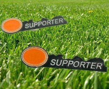 Insignă Suporter Fotbal Portocalie (12 buc)