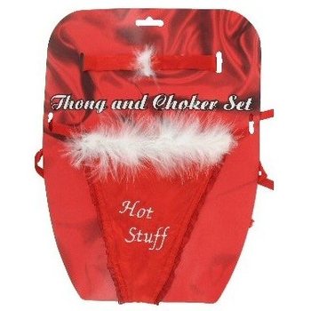 CHILOT TANGĂ SEXY ȘI CHOKER PE CARTON (12 buc.)