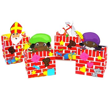 Set de 4 Boluri pentru Dulciuri Moș Nicolae (12 seturi)