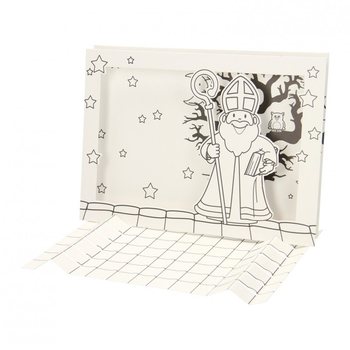 Set de Creație Fereastră 3D Sinterklaas / Sf&acirc;ntul Nicolae (12 buc.)
