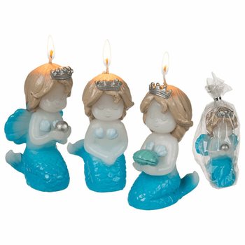**MEGA IEFTIN** LUMÂNARE SIRENĂ / MERMAID ÎN DISPLAY (12 buc.)