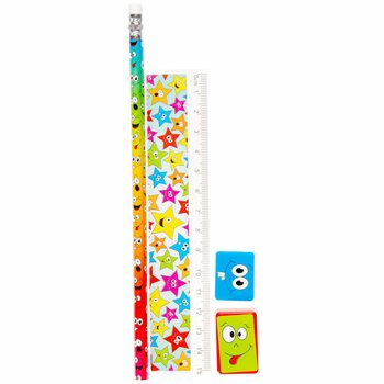 Set de desen Smiley 4 piese (24 buc.)