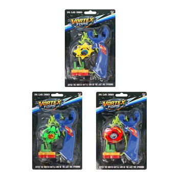 Titirez cu Lansator Spinner Battle pe Blister (6 buc.)