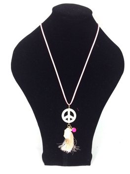 Colier în Stil Ibiza Somon Peace Buddha (1 buc)