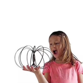 Magic Rings / Flow Rings - Inel Magic 3D Kinetic - ARGINTIU | &Icirc;N CUTIE (10 buc.)