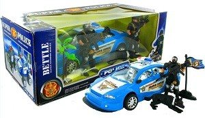 Set de Joacă Poliție cu Mașină cu Fricțiune și Figurine