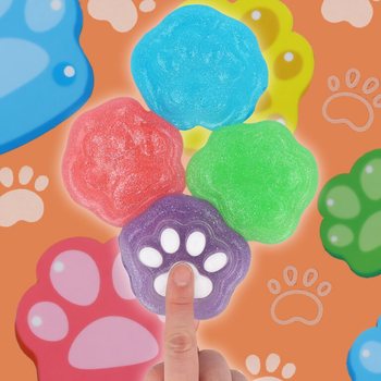Slime Lăbuță de C&acirc;ine - Putty &icirc;n formă de lăbuță (24 buc)