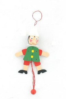 Pantin din lemn Pinocchio (4 buc.)