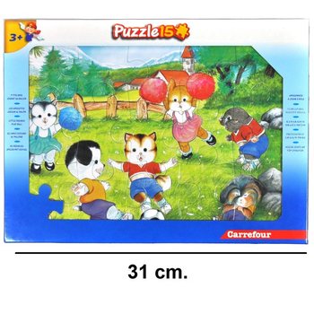 Puzzle Mare cu 15 Piese - Model: Prietenii (12 buc.)