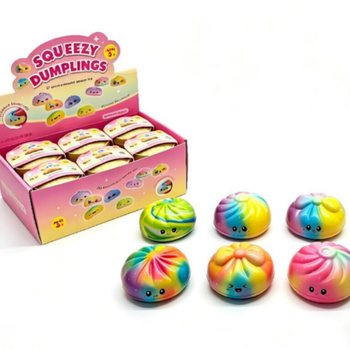 RAGE - Găluște Squishy Curcubeu MARI - Spumă PU (12 buc.)