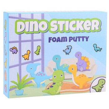 STICKERE DINO - SET FOAM PUTTY - CREEAZĂ PROPRIILE STICKERE DINO DIN SPUMĂ (24 buc.)