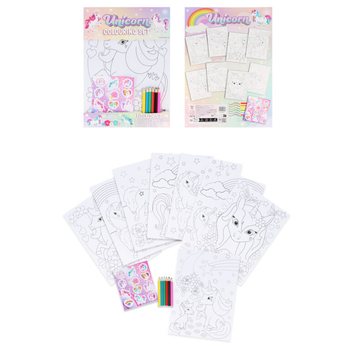 SET MARE DE COLORAT UNICORN - 22x30x1 CM (12 buc.)