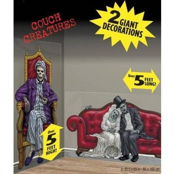 MEGA DECORAȚIUNE DE PERETE HORROR (9 buc.)
