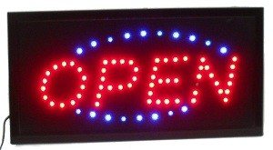 Reclamă Luminoasă LED "OPEN" – 2 Culori
