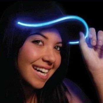 ȘAPCĂ LED LUMINOASĂ / PARTY CAPS - CULOARE: ALBASTRU (6 buc.)
