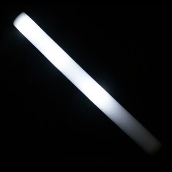 Baghet  Luminoas  LED din Spum  Monocolor  - Party Stick - ALB (24 buc.)