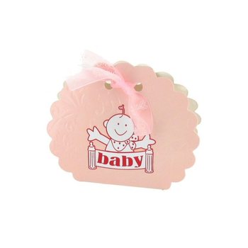 Cutiuțe Cadou pentru Baby Shower - Roz (12 buc.)