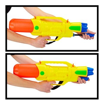 PISTOL CU APĂ XXL - PISTOL CU APĂ SUPER SOAKER - DIMENSIUNI: 63.5 x 10 x 26 CM - PISTOL CU APĂ CU DUBLU JET (1 buc.)
