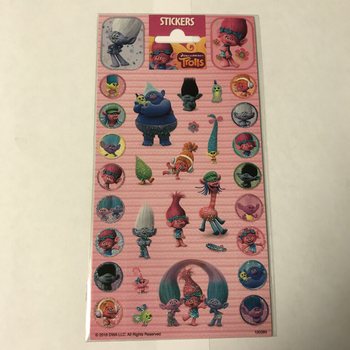 Set 10 Autocolante TROLLS - 20 x 10 cm