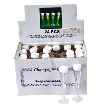 Baloane de Săpun în Formă de Pahar de Șampanie pe Display (24 buc.)