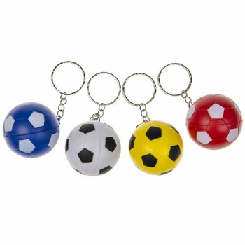 Brelocuri fotbal din spumă - Culori mixte (48 buc.)