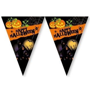Ghirlandă Steaguri Happy Halloween - 2,3 Metri (6 buc.)