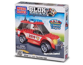 MEGA BLOKS - SUV DE PATRULĂ DE POMPIERI ȘI ELICOPTER DE POLIȚIE (2 buc.)
