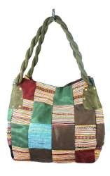 GEANTĂ PATCHWORK B-FAIR MICĂ VERDE (1 buc.)