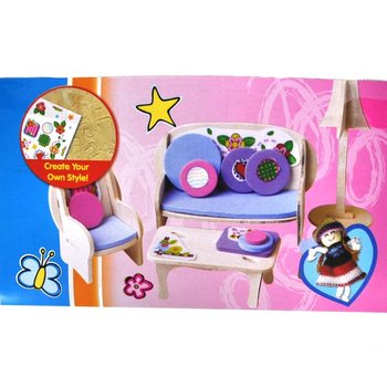 Set de Creație Puzzle 3D din Lemn (24 buc.)