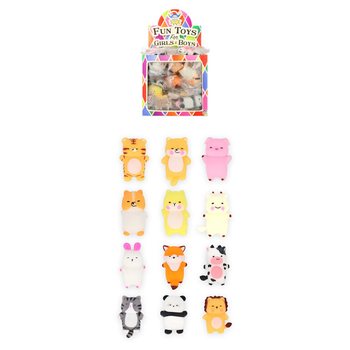 MIX ANIMALE SQUISHY PENTRU TOMBOLĂ ȘI SURPRIZE - &Icirc;N DISPLAY - (96 buc.)