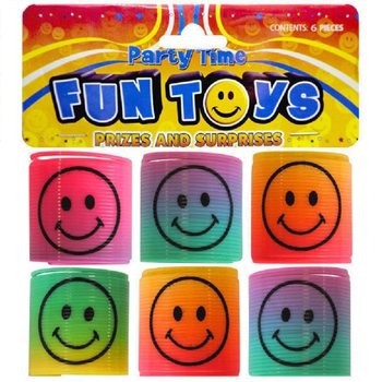 6 BUCĂŢI MINI ARCURI SMILEY Ø3.5 CM ÎN PUNGĂ (6 PUNGI)